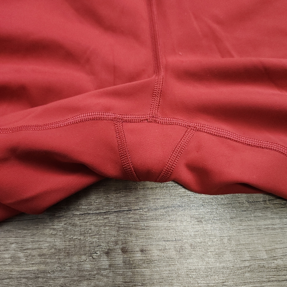 Lululemon W5DWPS Women's Instill HR Tight 25" Ankle Crop Dark Red 12 - Picture 12 of 15